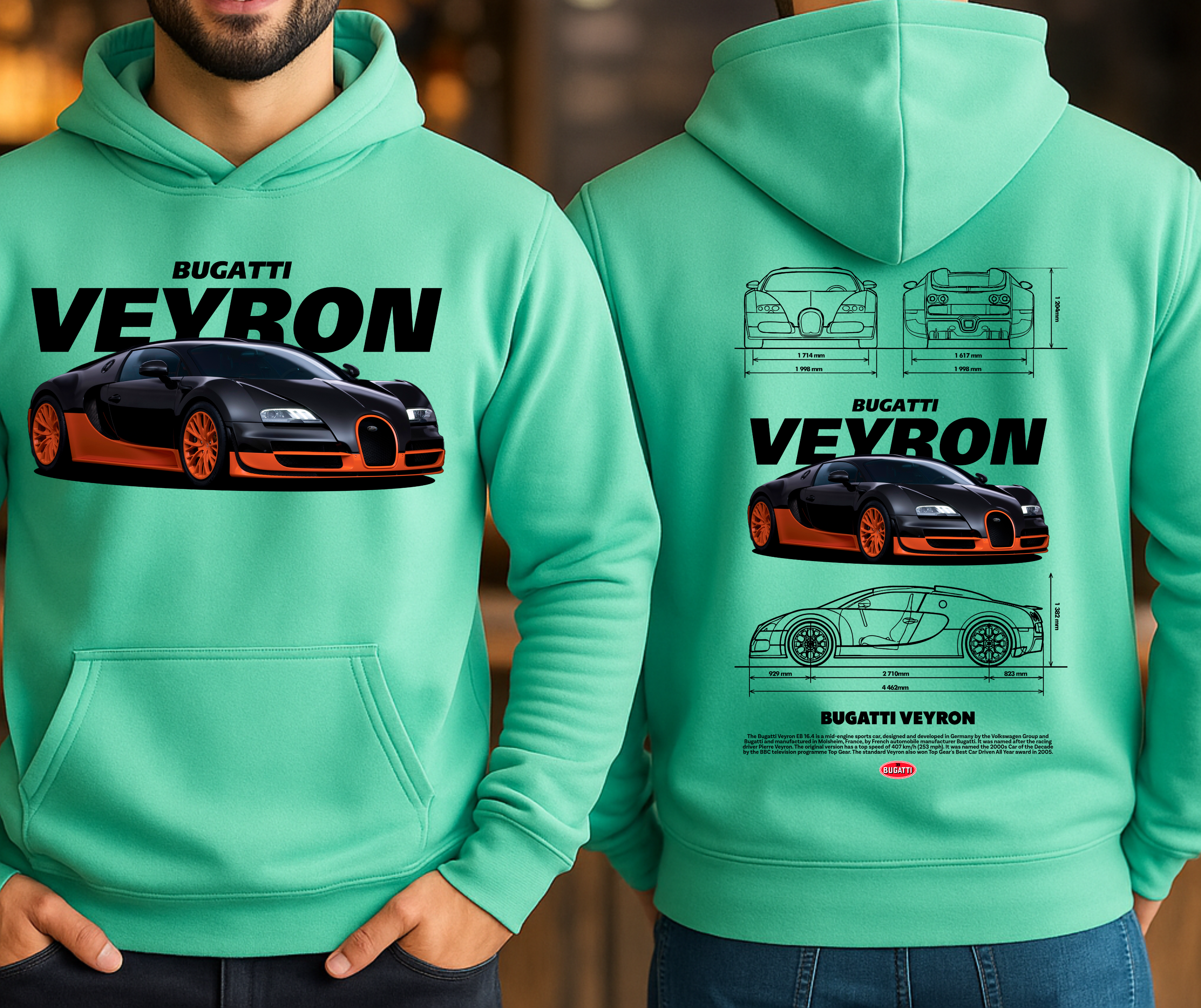 Men’s Premium Supercar-Inspired Hoodie